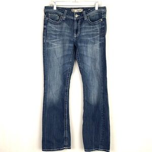 BKE Buckle Payton 30 x 31.5 Boot Cut Blue Jeans E